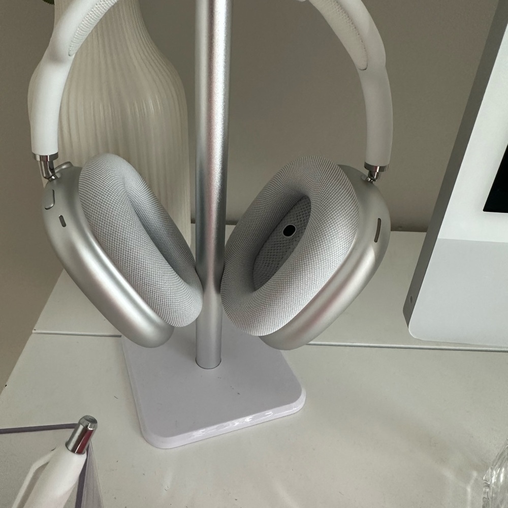 Apple Silver and White Over-Ear Headphones